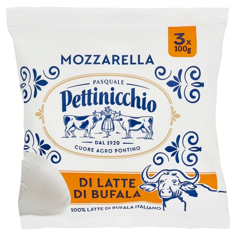 Pettinicchio Mozzarella di Latte di Bufala 3 x 100 g